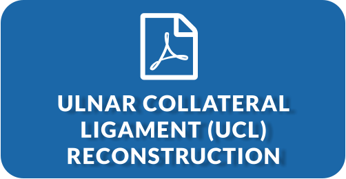 Ulnar Collateral Ligament (UCL) Reconstruction (PDF)